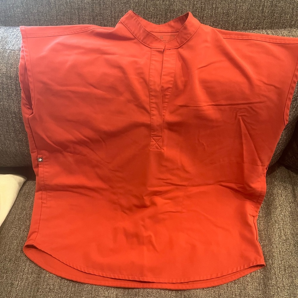 Women’s Figs Rafael Top In Burnt Orange/Terracotta Size Small